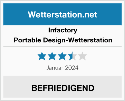 Infactory Portable Design-Wetterstation Test