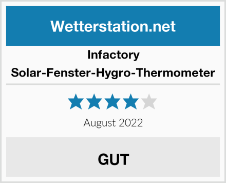 Infactory Solar-Fenster-Hygro-Thermometer Test