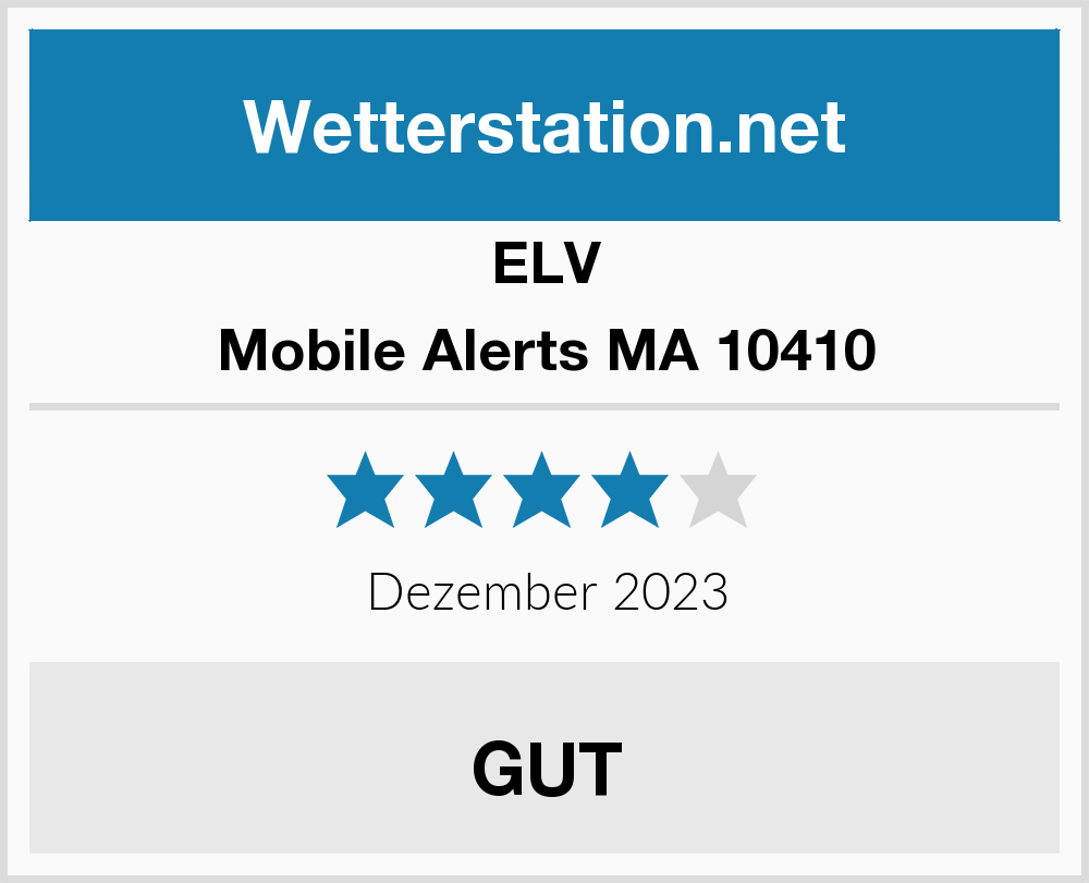 ELV Mobile Alerts Wetterstation MA 10410 mit Außensensor 