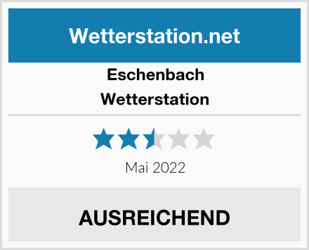 Eschenbach Wetterstation Test