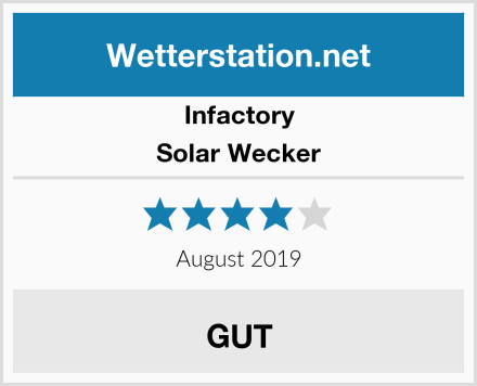 Infactory Solar Wecker Test