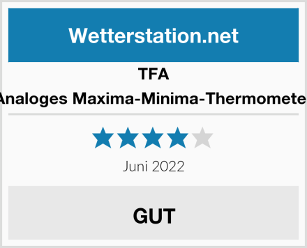 TFA Analoges Maxima-Minima-Thermometer Test