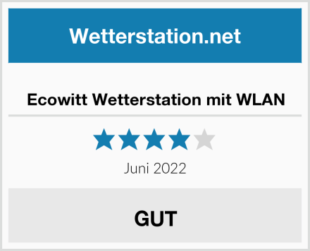  Ecowitt Wetterstation mit WLAN Test