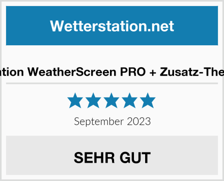  dnt WiFi-Wetterstation WeatherScreen PRO + Zusatz-Thermo-/Hygrosensor Test