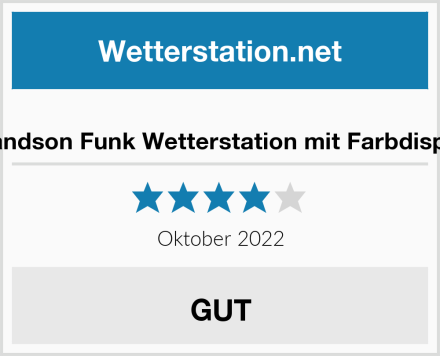  Brandson Funk Wetterstation mit Farbdisplay Test