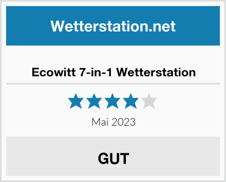  Ecowitt 7-in-1 Wetterstation Test