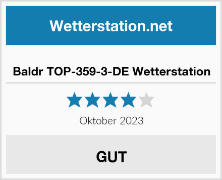  Baldr TOP-359-3-DE Wetterstation Test