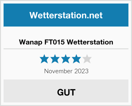  Wanap FT015 Wetterstation Test