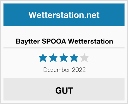  Baytter SPOOA Wetterstation Test