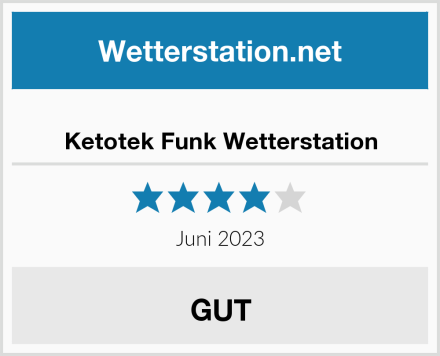  Ketotek Funk Wetterstation Test