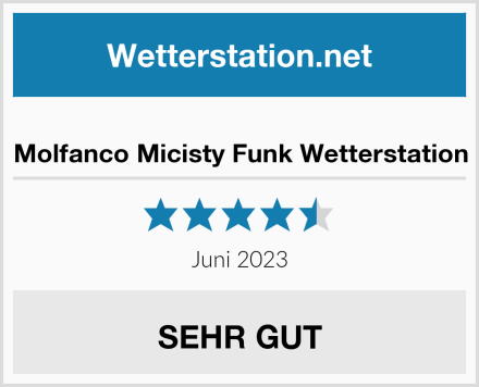  Molfanco Micisty Funk Wetterstation Test