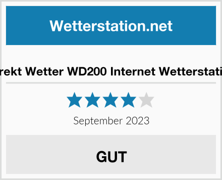  Direkt Wetter WD200 Internet Wetterstation Test