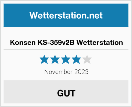  Konsen KS-359v2B Wetterstation Test