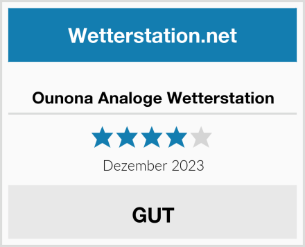  Ounona Analoge Wetterstation Test